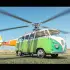 Hippiecopter : quand un Combi Volkswagen se transforme en hélicoptère rétro